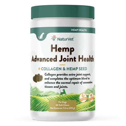 NaturVet Hemp Advanced Joint Health Soft Chews 60Ct - Poudre Pet & Feed Supply